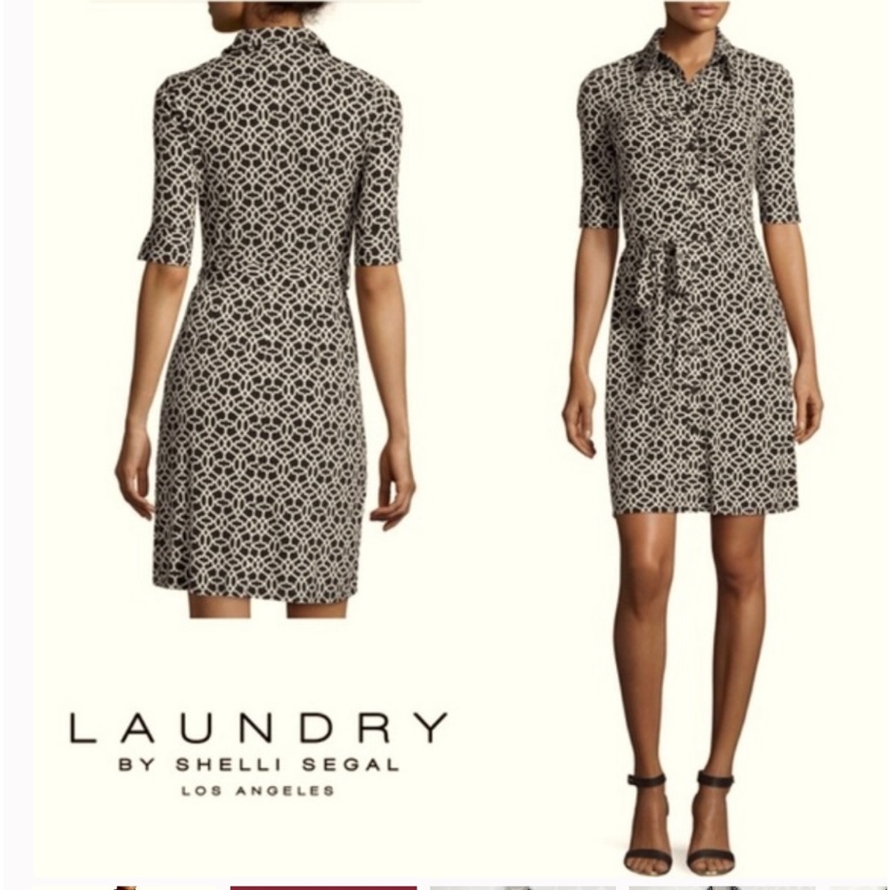 Laundry Geometric Pattern Professional Shirt Dres… - image 4